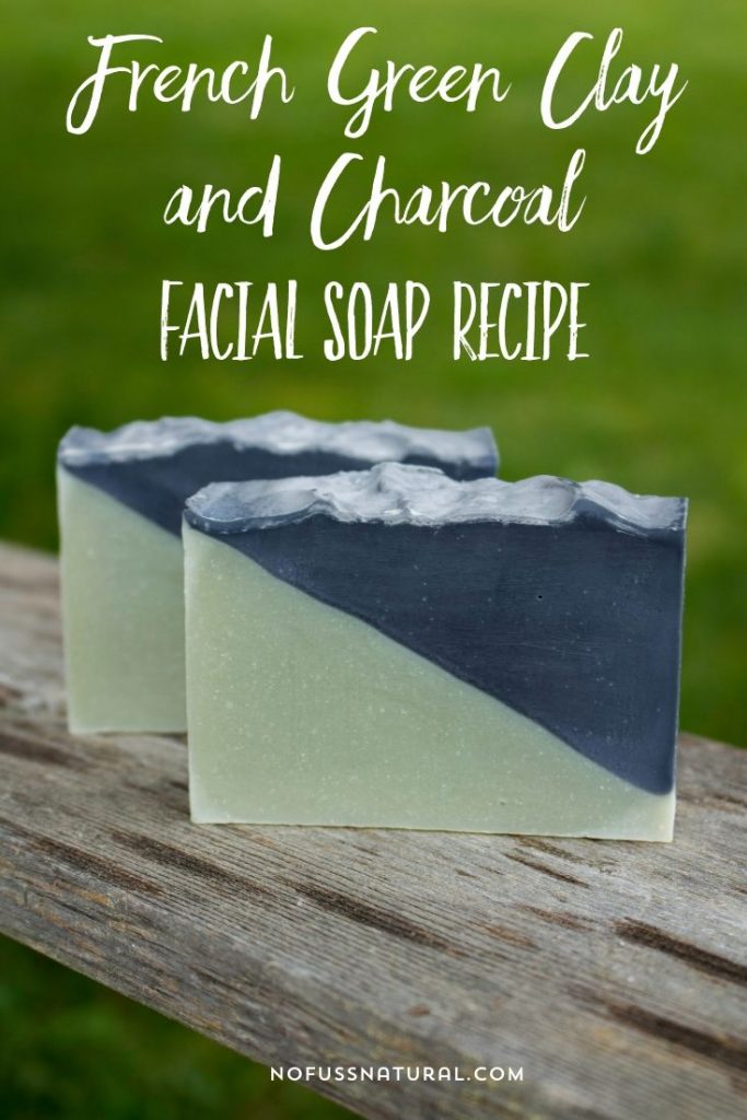 homemade french green clay facial soap