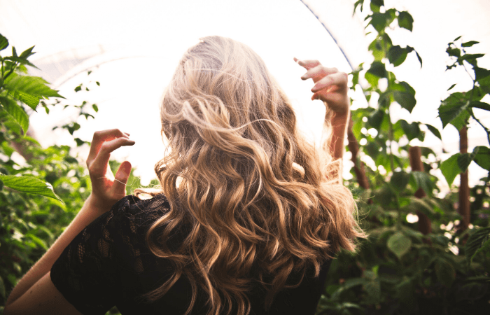 hair with beach waves