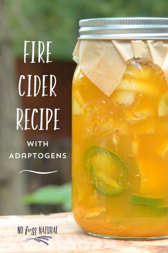 fire cider with adaptogens and jalapenos