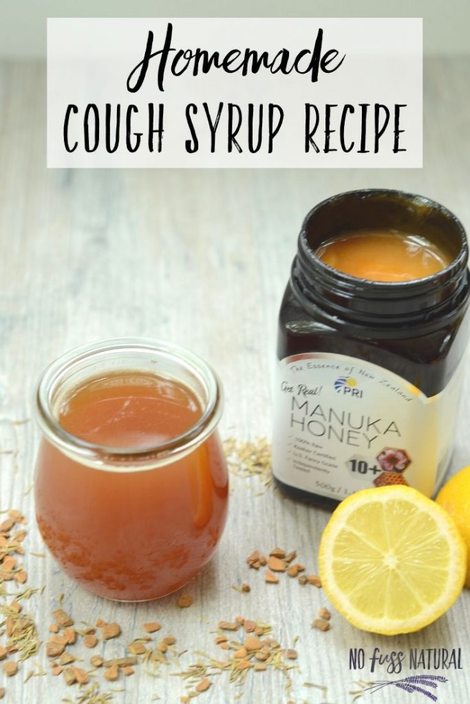  homemade cough syrup with manuka honey and lemon