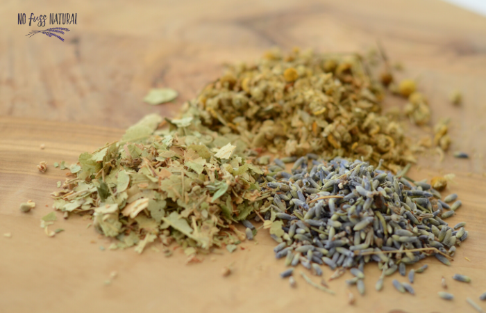 linden, lavender, chamomile