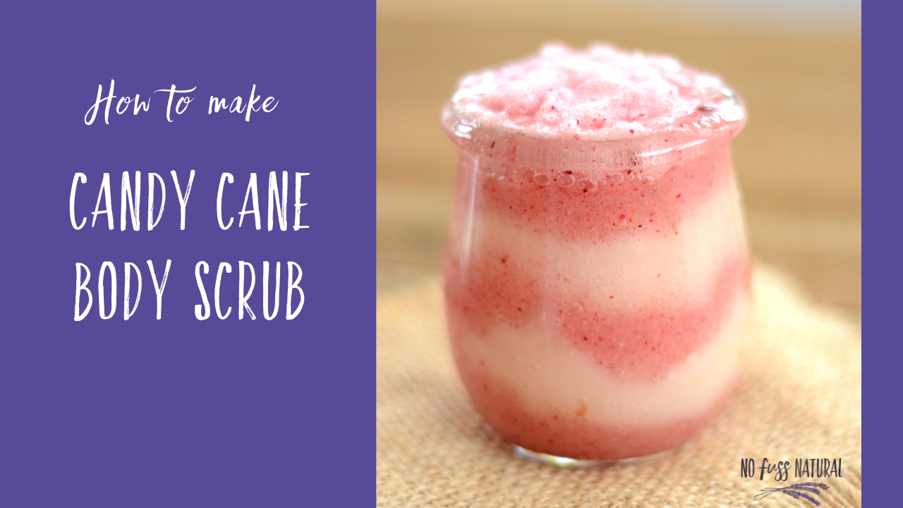 DIY Candy Cane Body Scrub Recipe No Fuss Natural